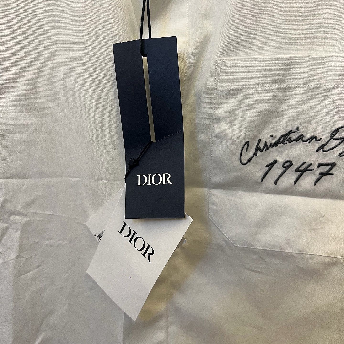 Dior Dior 1947 Embroidered Short Sleeve Shirt Size 39 Size US M / EU 48-50 / 2 - 5 Thumbnail