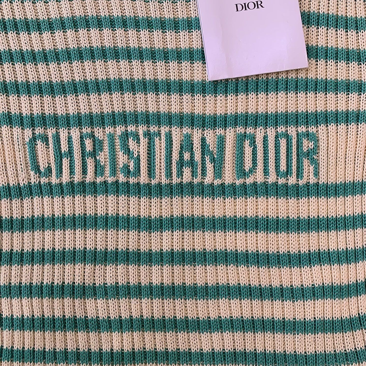 Dior Dior Striped Logo Short Sleeve Sweater Size 38 Size S / US 4 / IT 40 - 7 Thumbnail