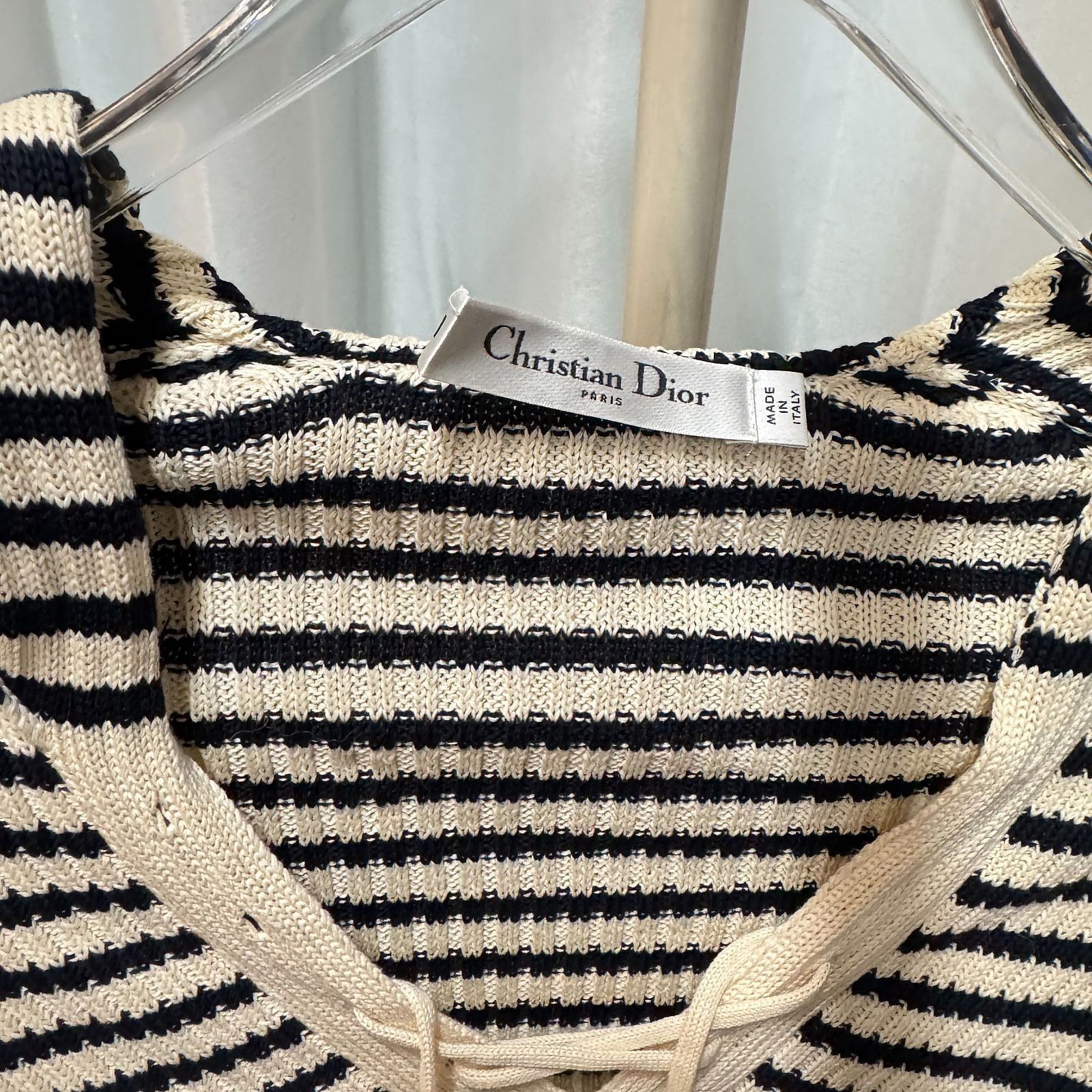 Dior Dior Striped Logo Knit Sweater Size 40 Size M / US 6-8 / IT 42-44 - 3 Thumbnail