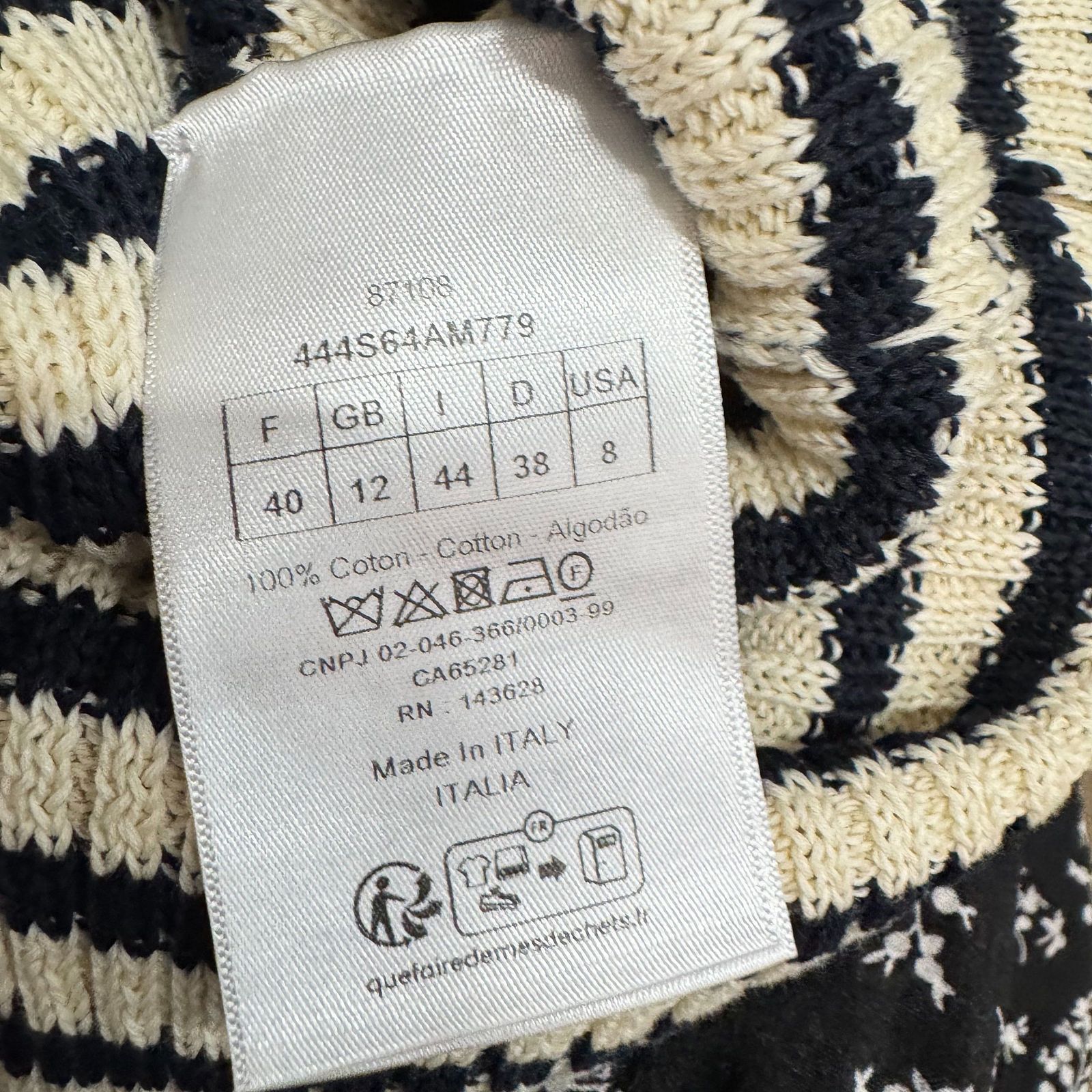 Dior Dior Striped Logo Knit Sweater Size 40 Size M / US 6-8 / IT 42-44 - 4 Thumbnail