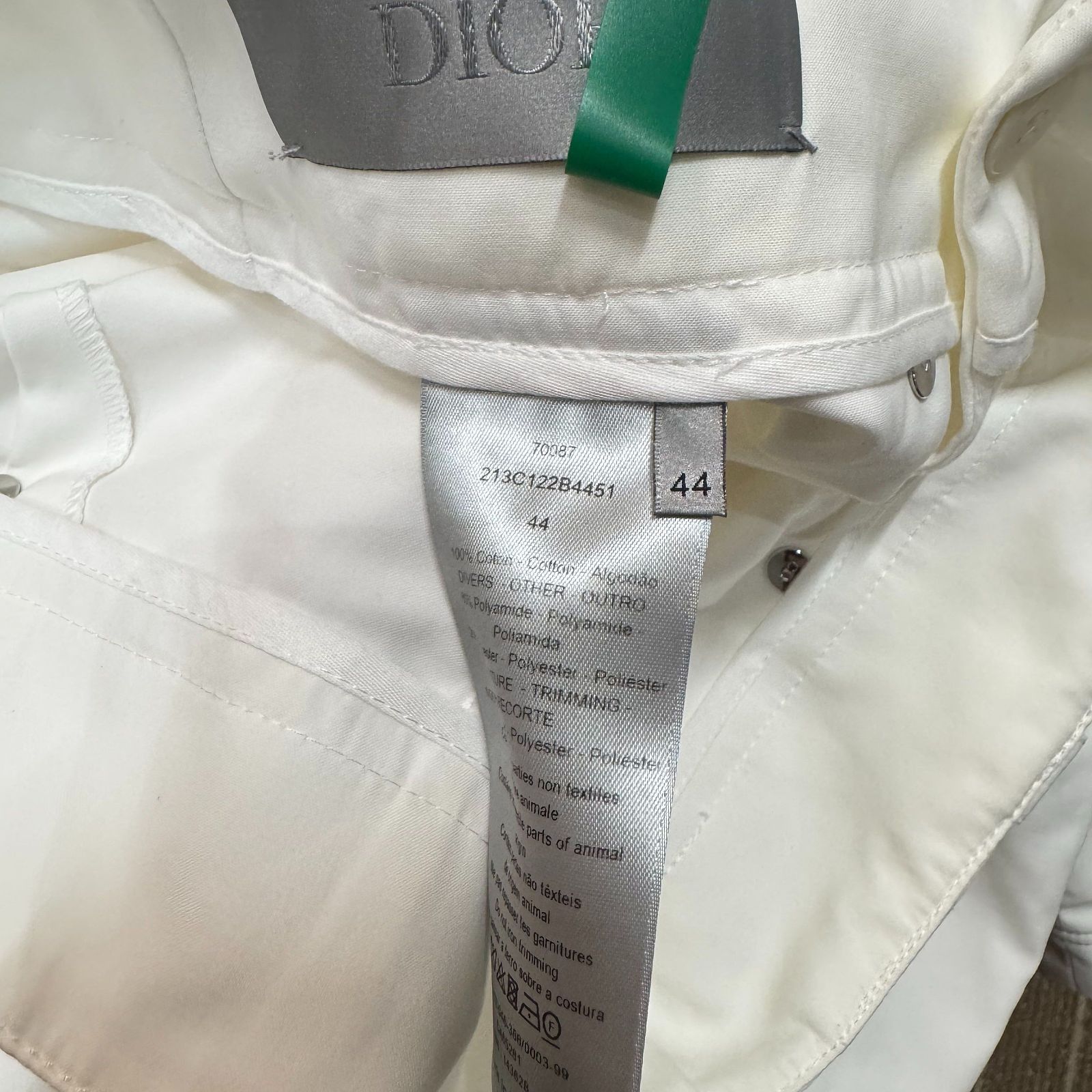 Dior Dior x Sacai White Casual Pants US 28 Size US 28 / EU 44 - 3 Thumbnail