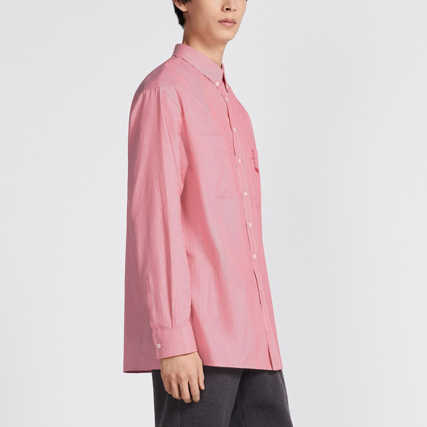 Dior Dior x Denim Tears Striped Embroidered Shirt Size 37 Size US S / EU 44-46 / 1 - 8 Thumbnail