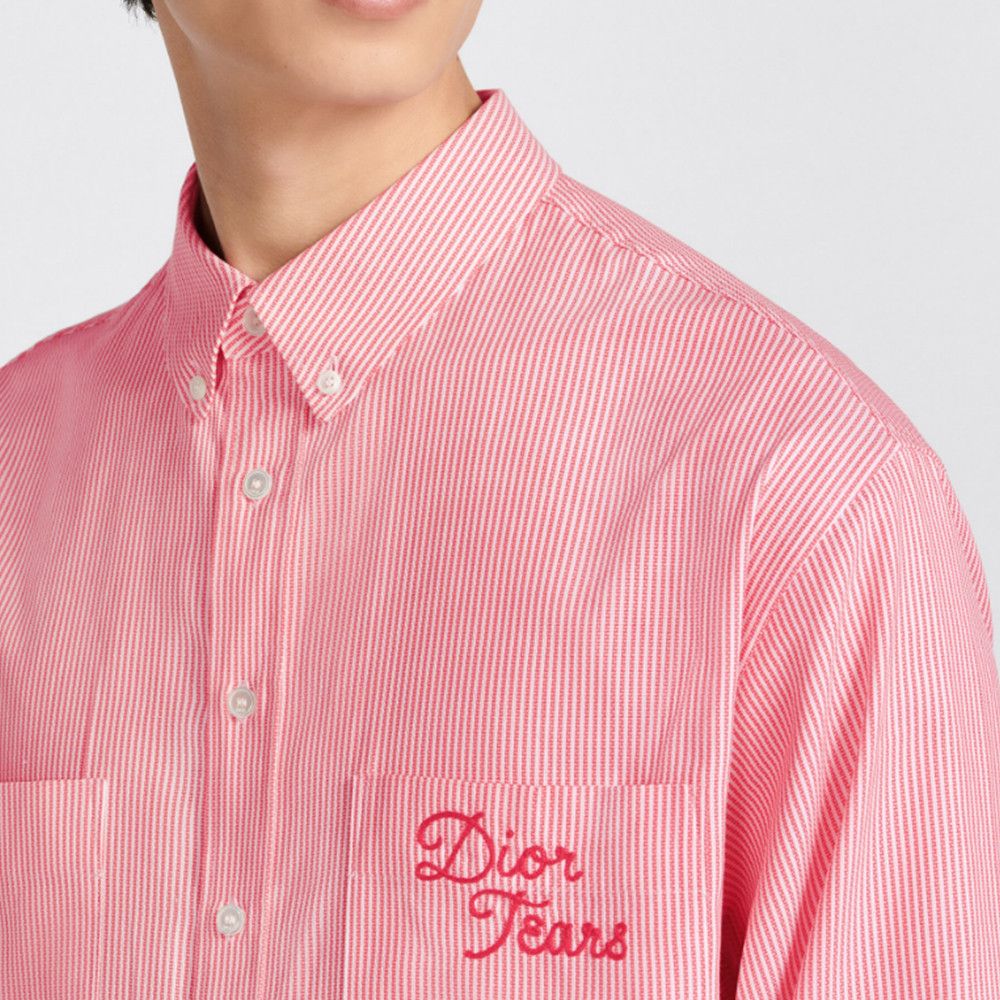 Dior Dior x Denim Tears Striped Embroidered Shirt Size 37 Size US S / EU 44-46 / 1 - 9 Thumbnail