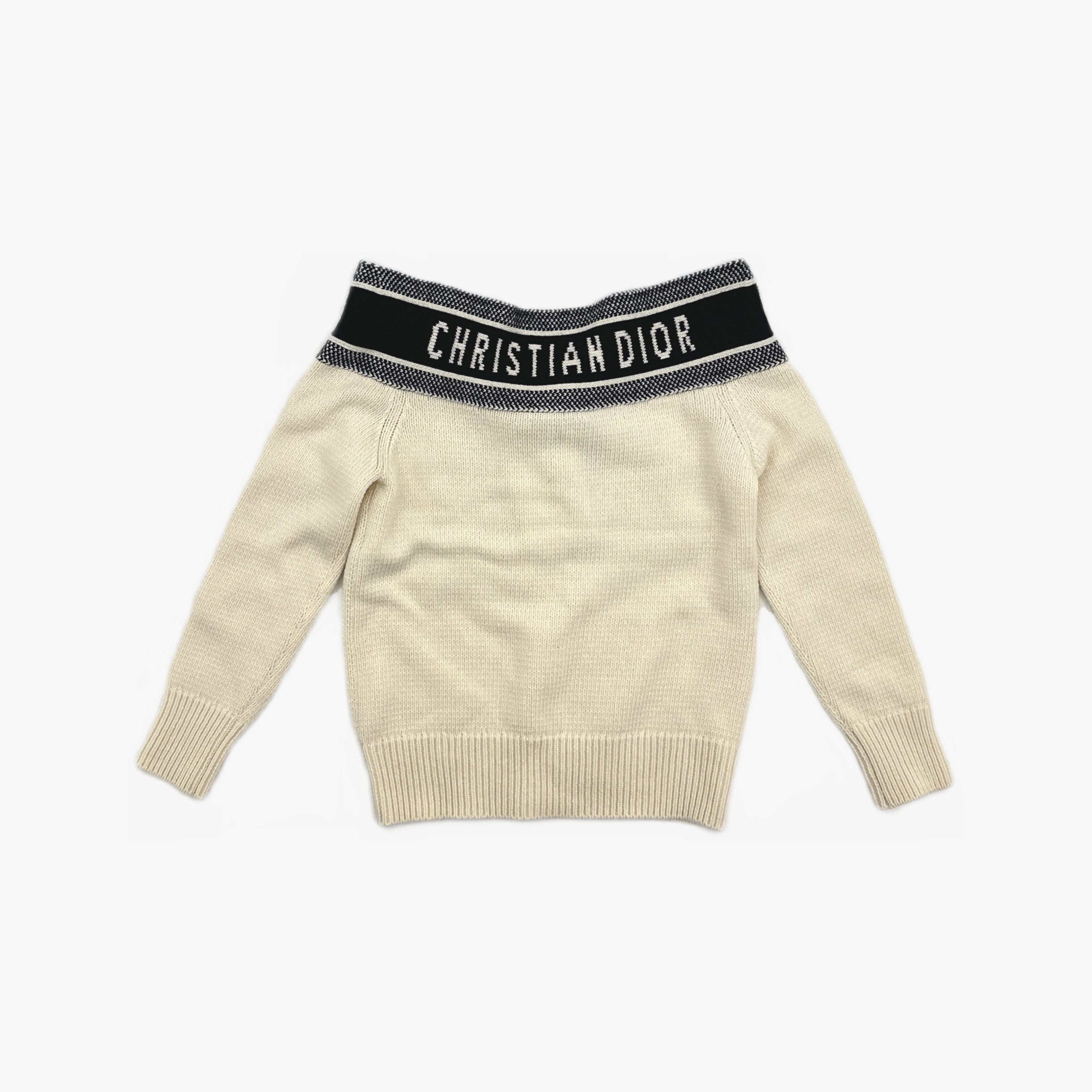 Dior Dior Logo Ribbon Cashmere Blend Sweater Size 40 Size M / US 6-8 / IT 42-44 - 2 Thumbnail