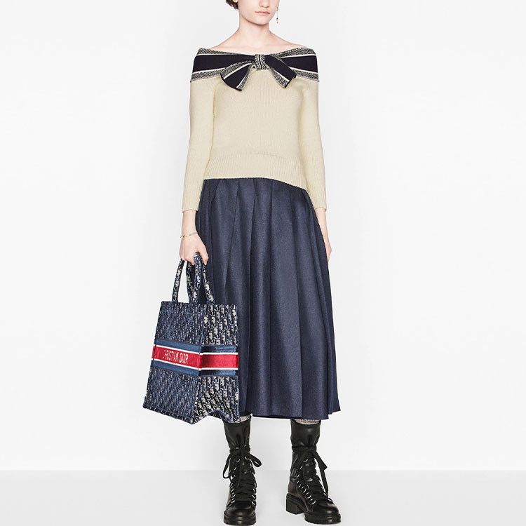 Dior Dior Logo Ribbon Cashmere Blend Sweater Size 40 Size M / US 6-8 / IT 42-44 - 8 Thumbnail