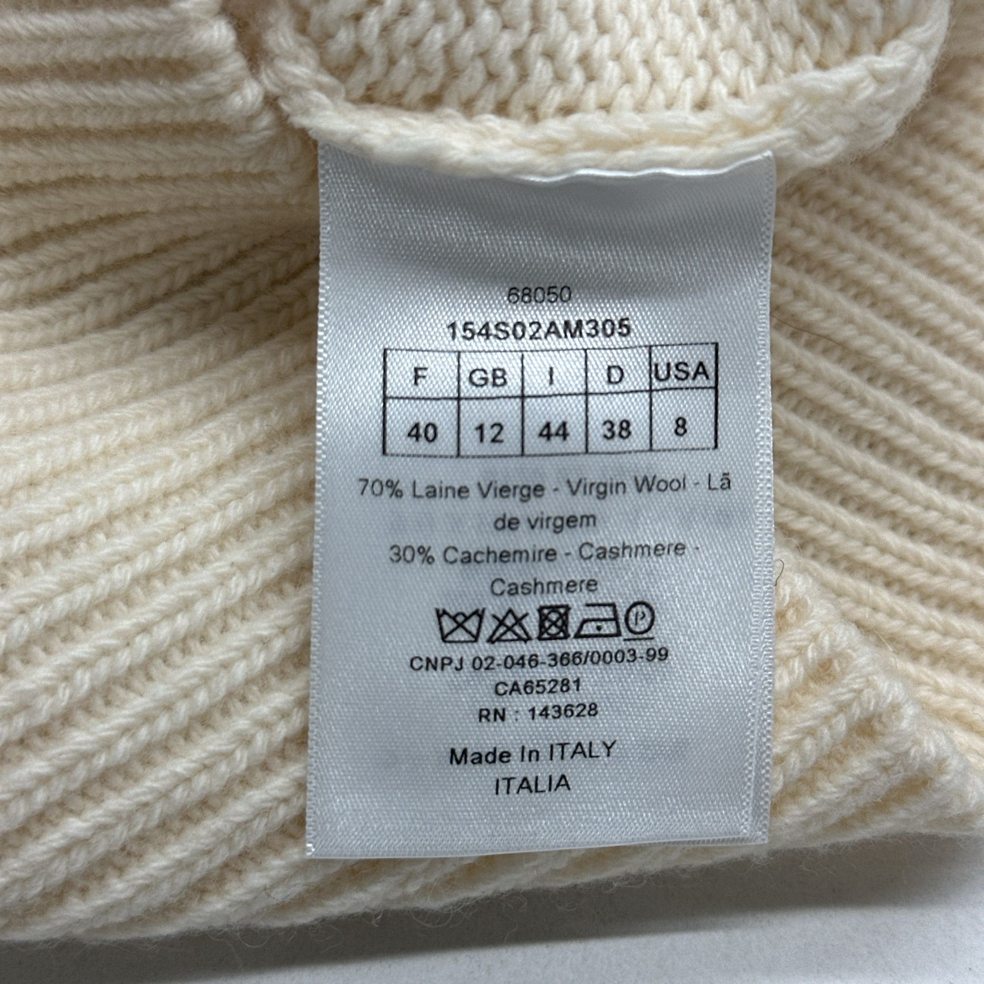 Dior Dior Logo Ribbon Cashmere Blend Sweater Size 40 Size M / US 6-8 / IT 42-44 - 3 Thumbnail