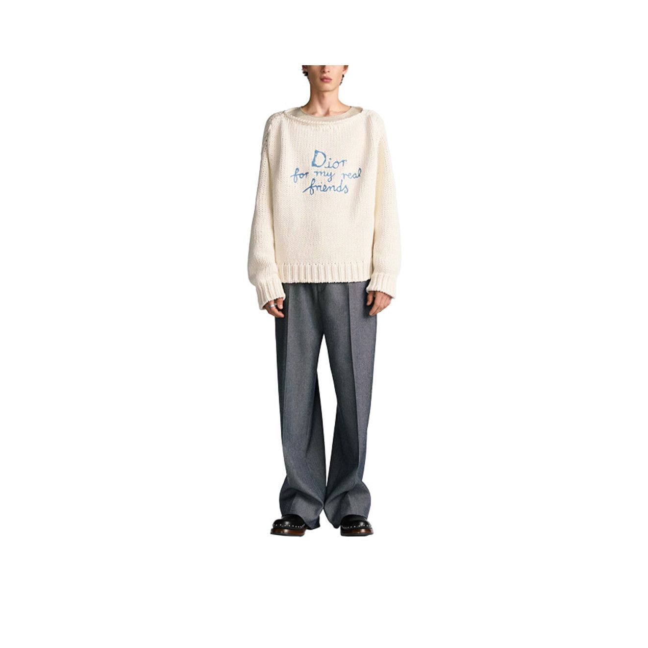 Dior Dior 'Dior for my real friends' Sweater Size L Size US L / EU 52-54 / 3 - 7 Thumbnail