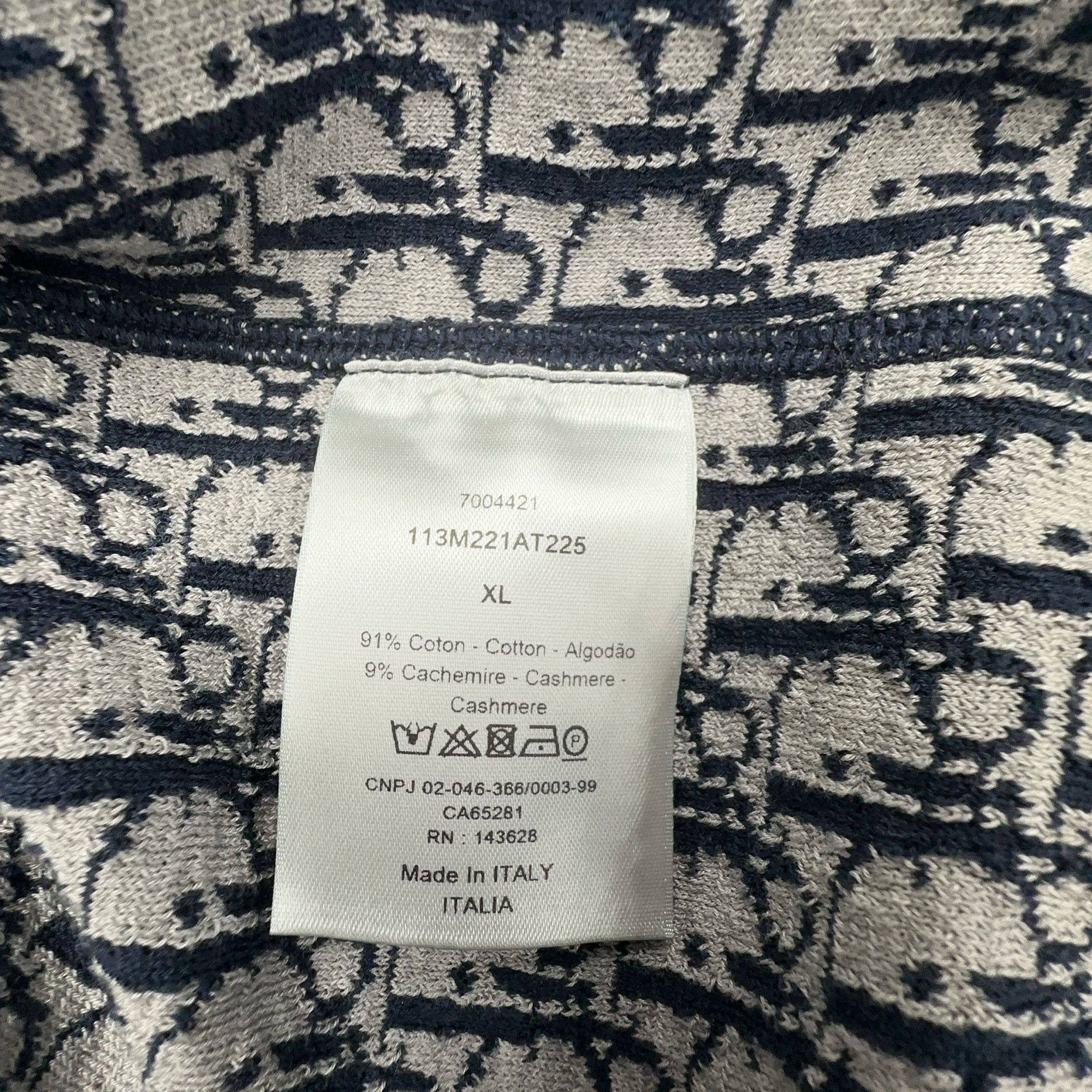 Dior Dior Oblique Zip Hoodie Size XL Size US XL / EU 56 / 4 - 3 Thumbnail