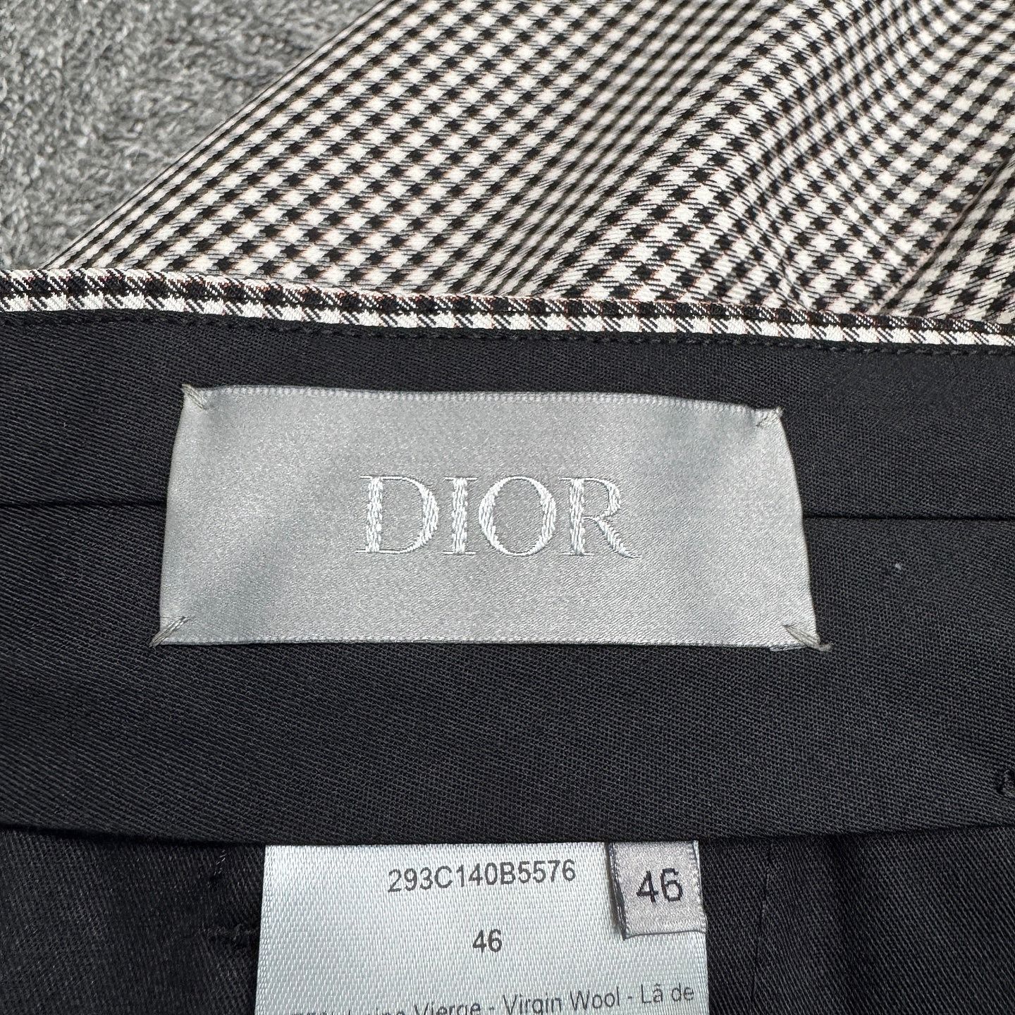 Dior Dior Check Wool Trousers Size 46 Size US 30 / EU 46 - 3 Thumbnail