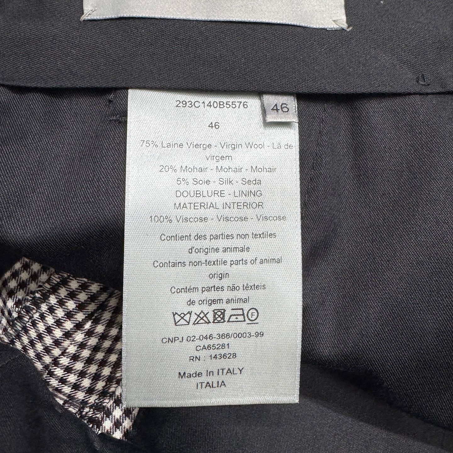 Dior Dior Check Wool Trousers Size 46 Size US 30 / EU 46 - 4 Thumbnail