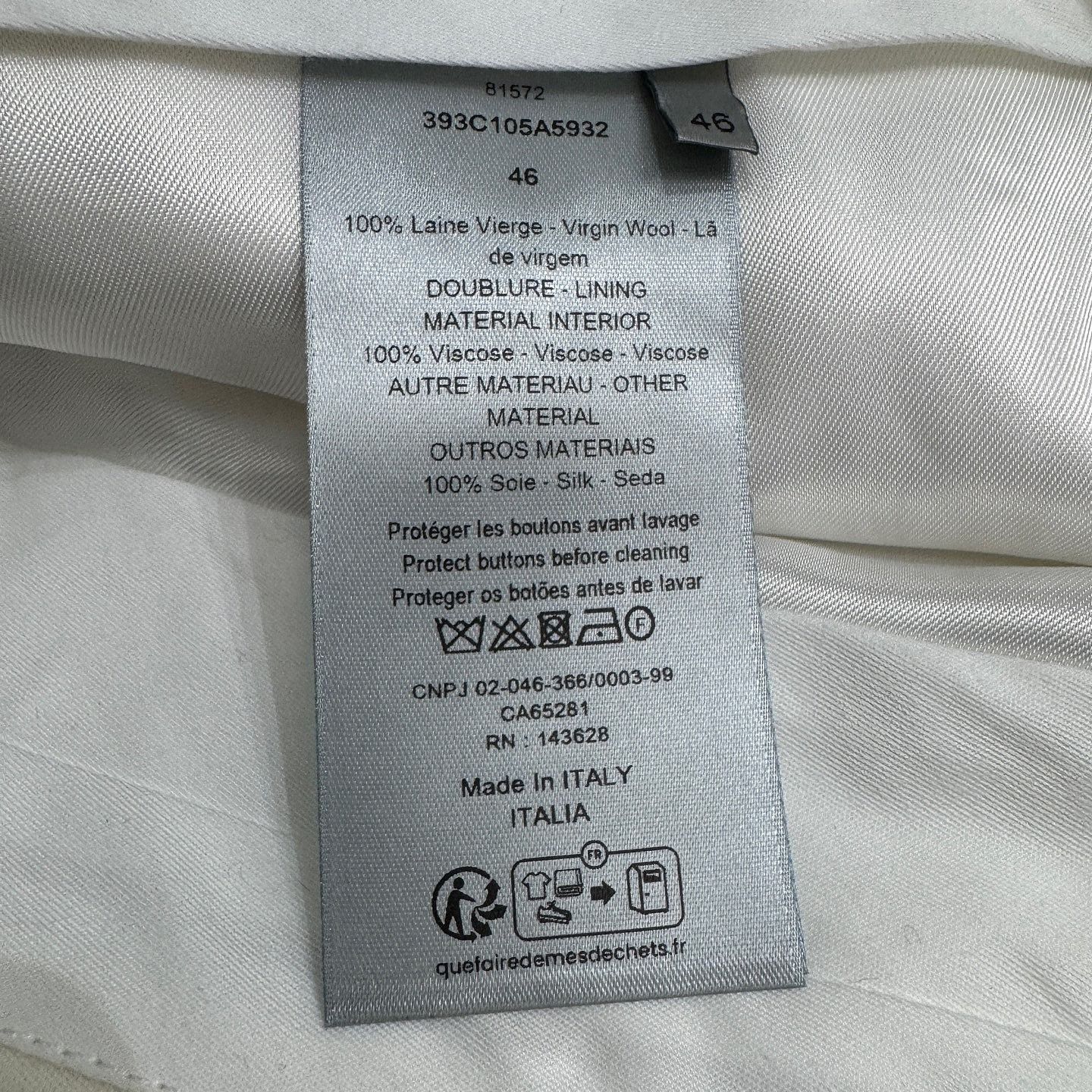 Dior Dior Beige Wool Trousers Size 30 Size US 30 / EU 46 - 4 Thumbnail