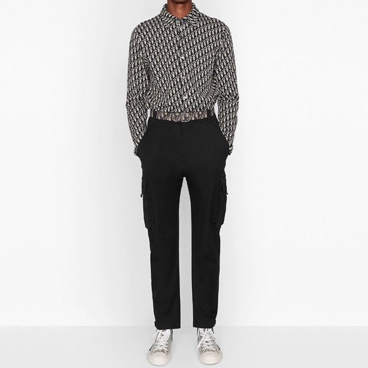 Dior Dior Oblique Monogram Long Sleeve Shirt Size S Size US S / EU 44-46 / 1 - 7 Thumbnail