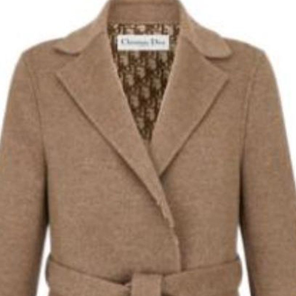 Dior Dior Wool Blend Belted Coat Size 36 Size XS / US 0-2 / IT 36-38 - 9 Thumbnail