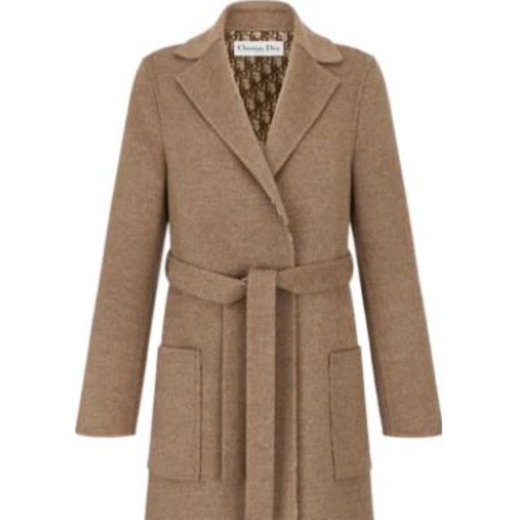 Dior Dior Wool Blend Belted Coat Size 36 Size XS / US 0-2 / IT 36-38 - 8 Thumbnail