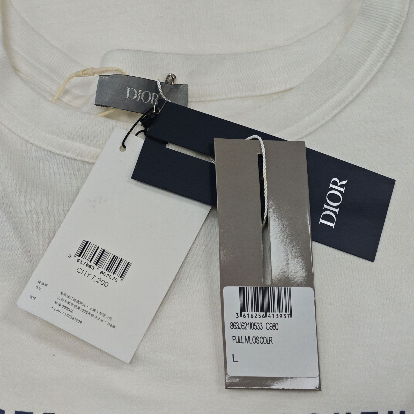 Dior Dior Logo Graphic T-Shirt Size L Size US L / EU 52-54 / 3 - 5 Thumbnail