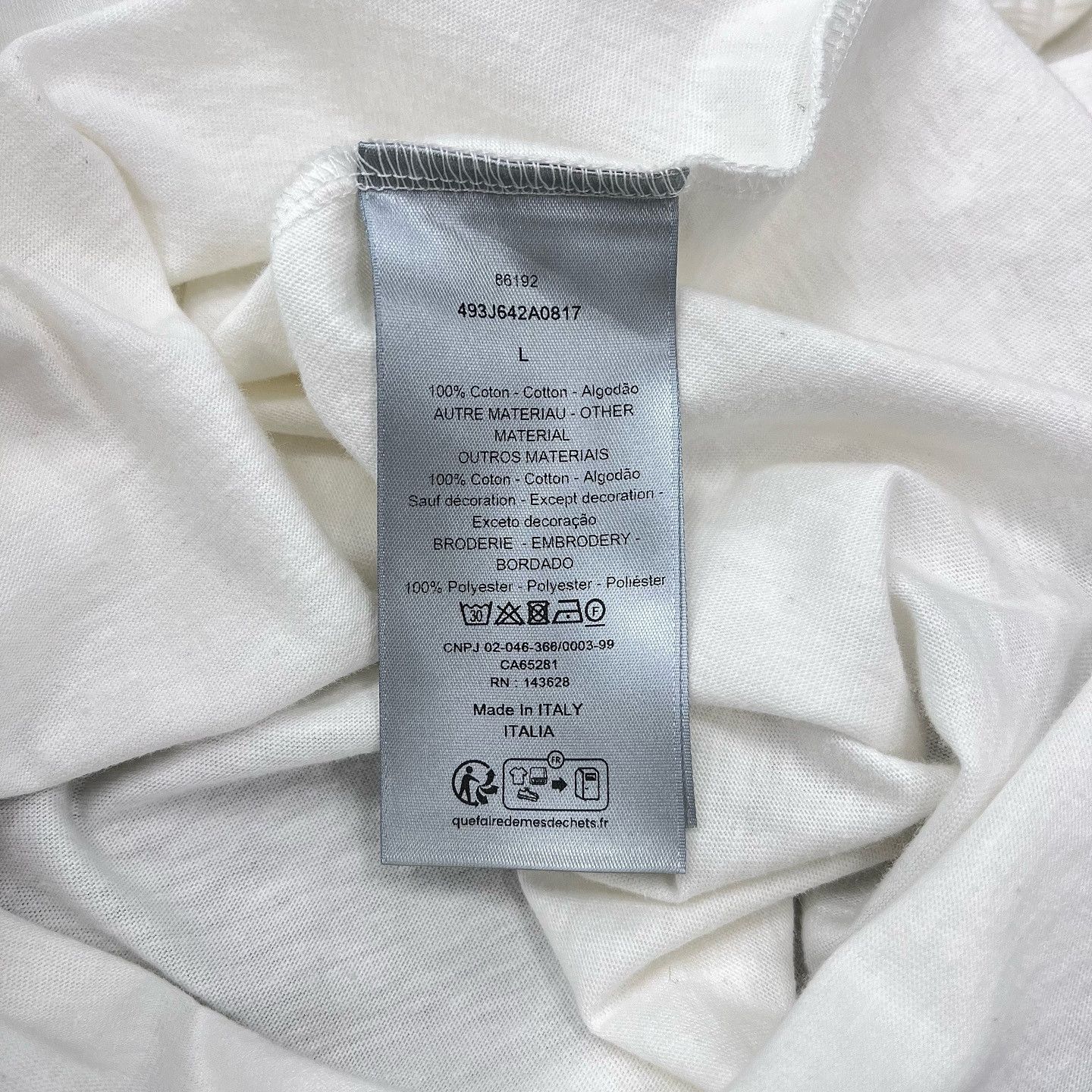 Dior Dior Logo Graphic T-Shirt Size L Size US L / EU 52-54 / 3 - 4 Thumbnail