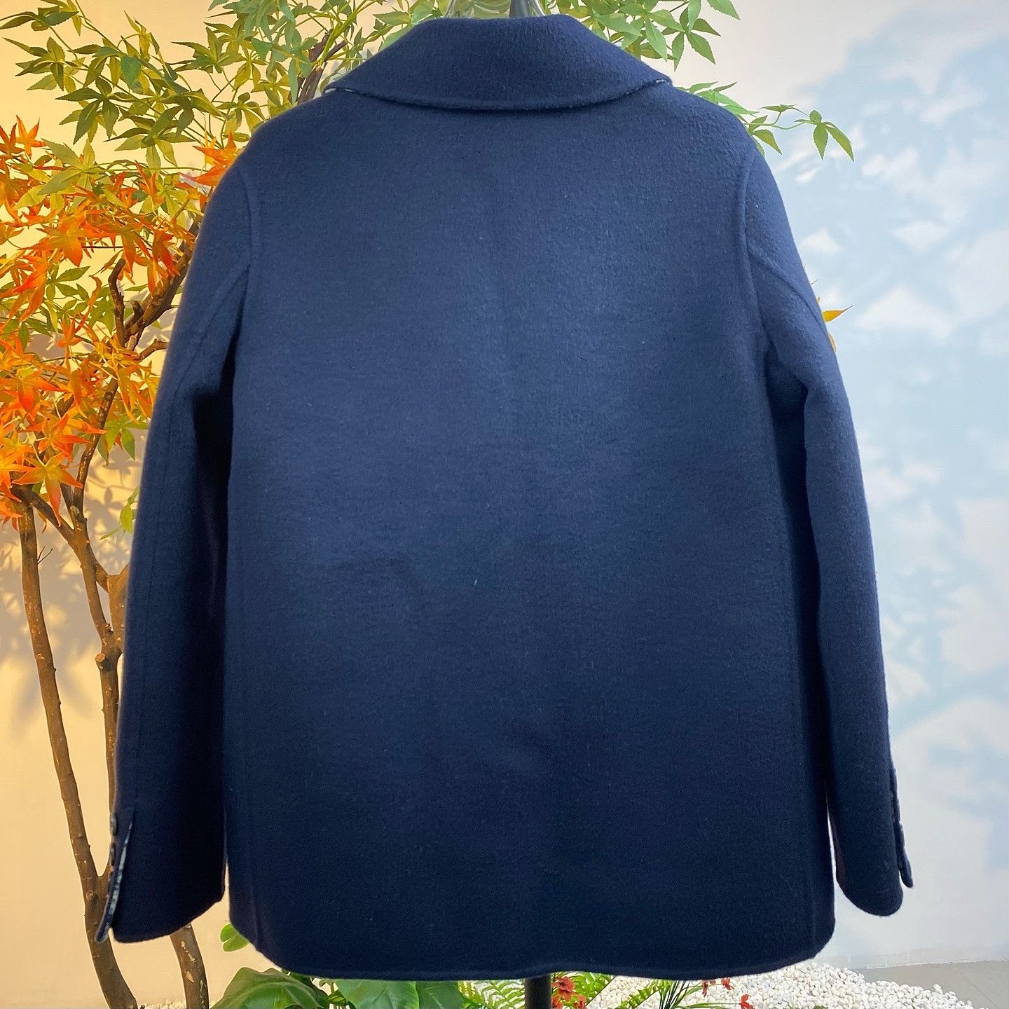 Dior Christian Dior Navy Wool Peacoat Size 36 Size XS / US 0-2 / IT 36-38 - 2 Thumbnail