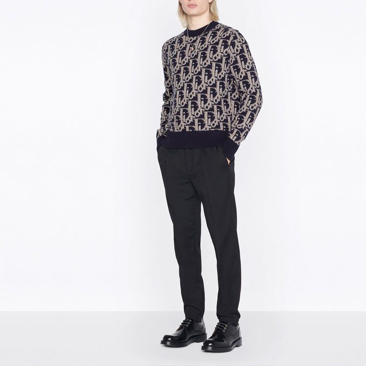 Dior Dior Oblique Jacquard Sweater Size S Size US S / EU 44-46 / 1 - 8 Thumbnail