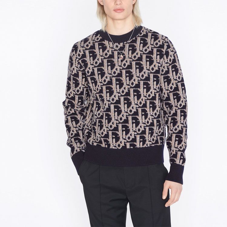 Dior Dior Oblique Jacquard Sweater Size S Size US S / EU 44-46 / 1 - 7 Thumbnail