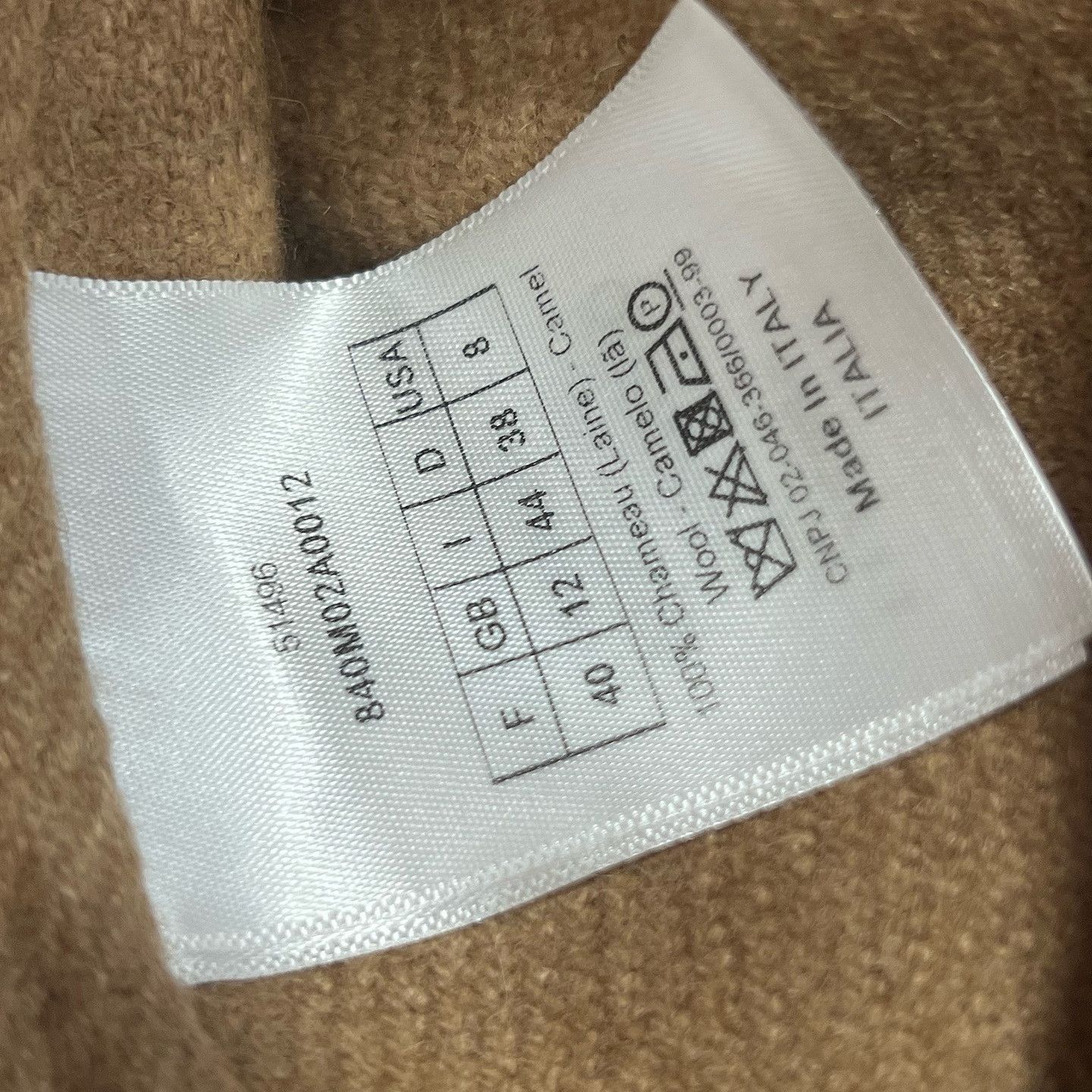 Dior Dior Camel Wool Coat Size 44 Size M / US 6-8 / IT 42-44 - 4 Thumbnail