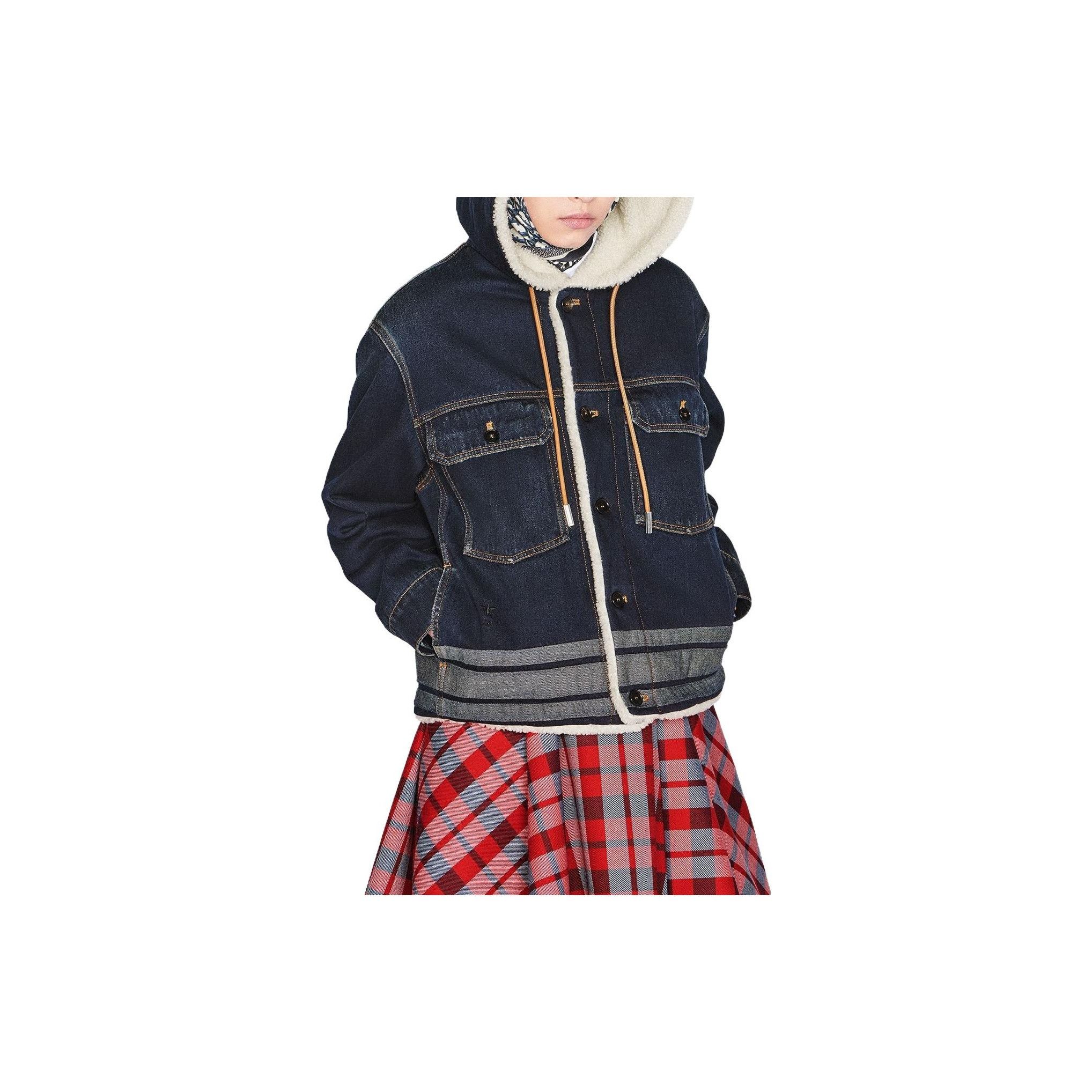 Dior Dior Shearling Hooded Denim Jacket Size FR 36 Size XS / US 0-2 / IT 36-38 - 8 Thumbnail
