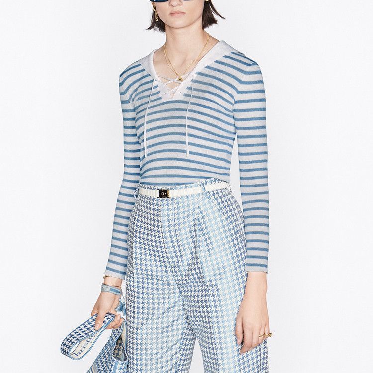 Dior Dior Striped Knit Sweater Size 36 Size XS / US 0-2 / IT 36-38 - 7 Thumbnail