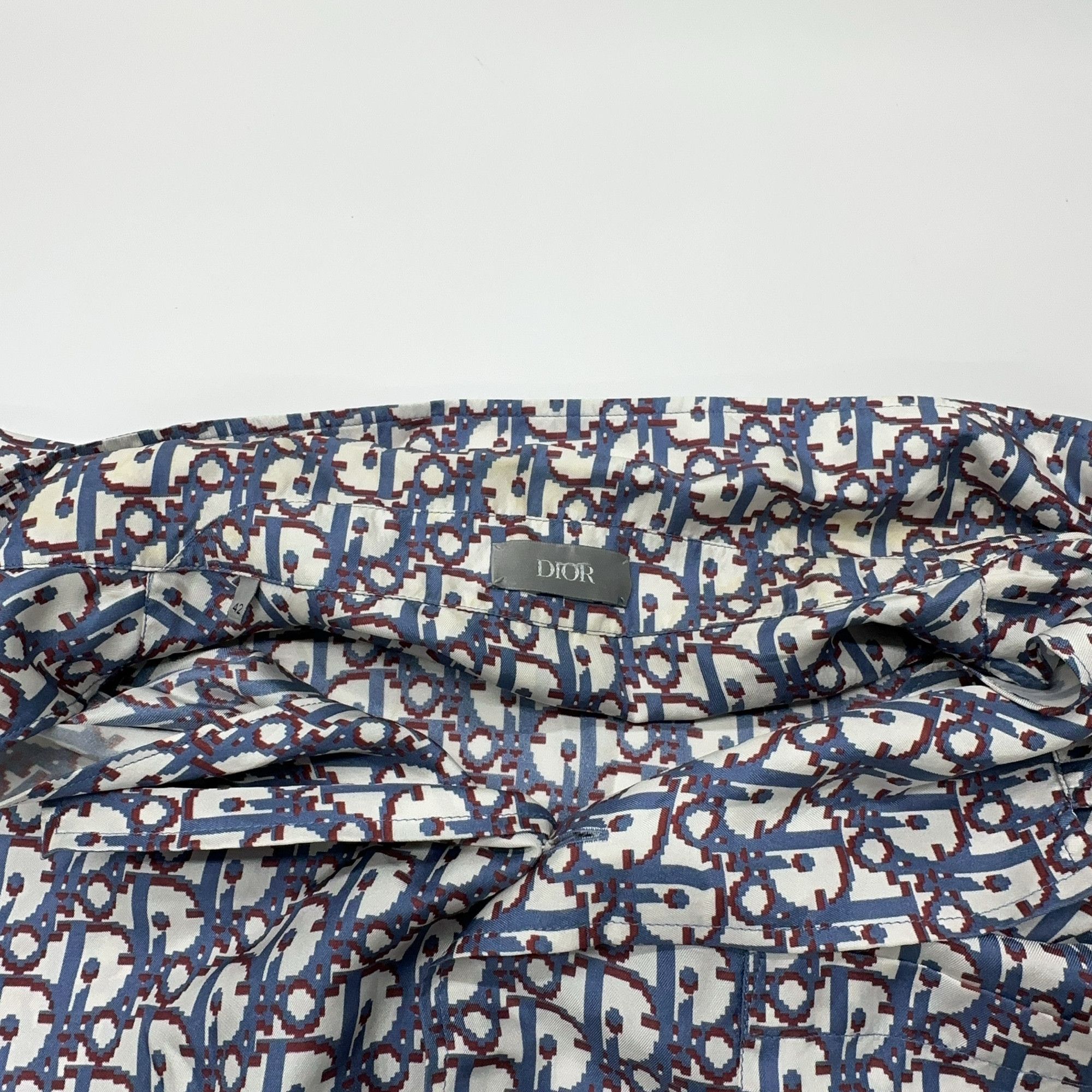 Dior Dior Oblique Silk Shirt Size 42 Size US XS / EU 42 / 0 - 8 Thumbnail