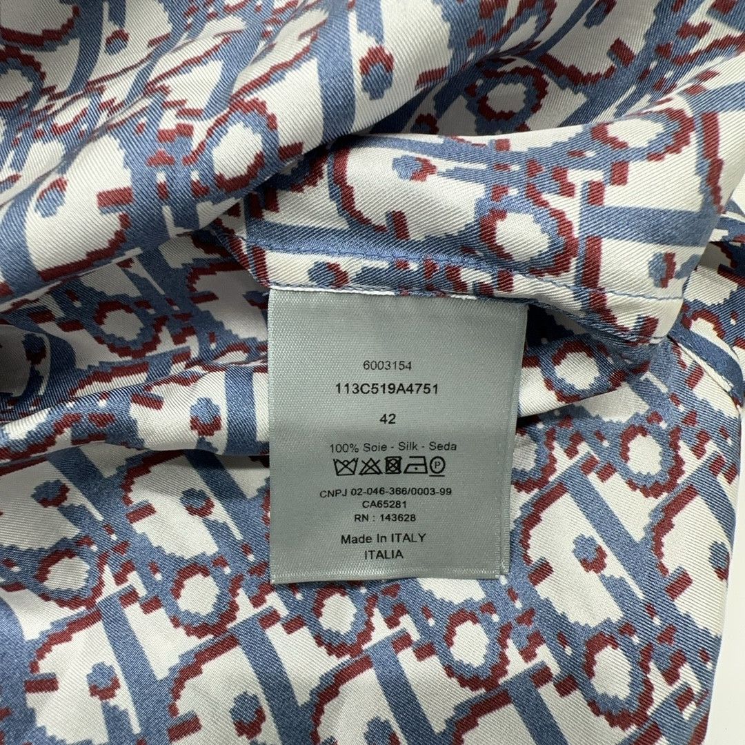 Dior Dior Oblique Silk Shirt Size 42 Size US XS / EU 42 / 0 - 3 Thumbnail