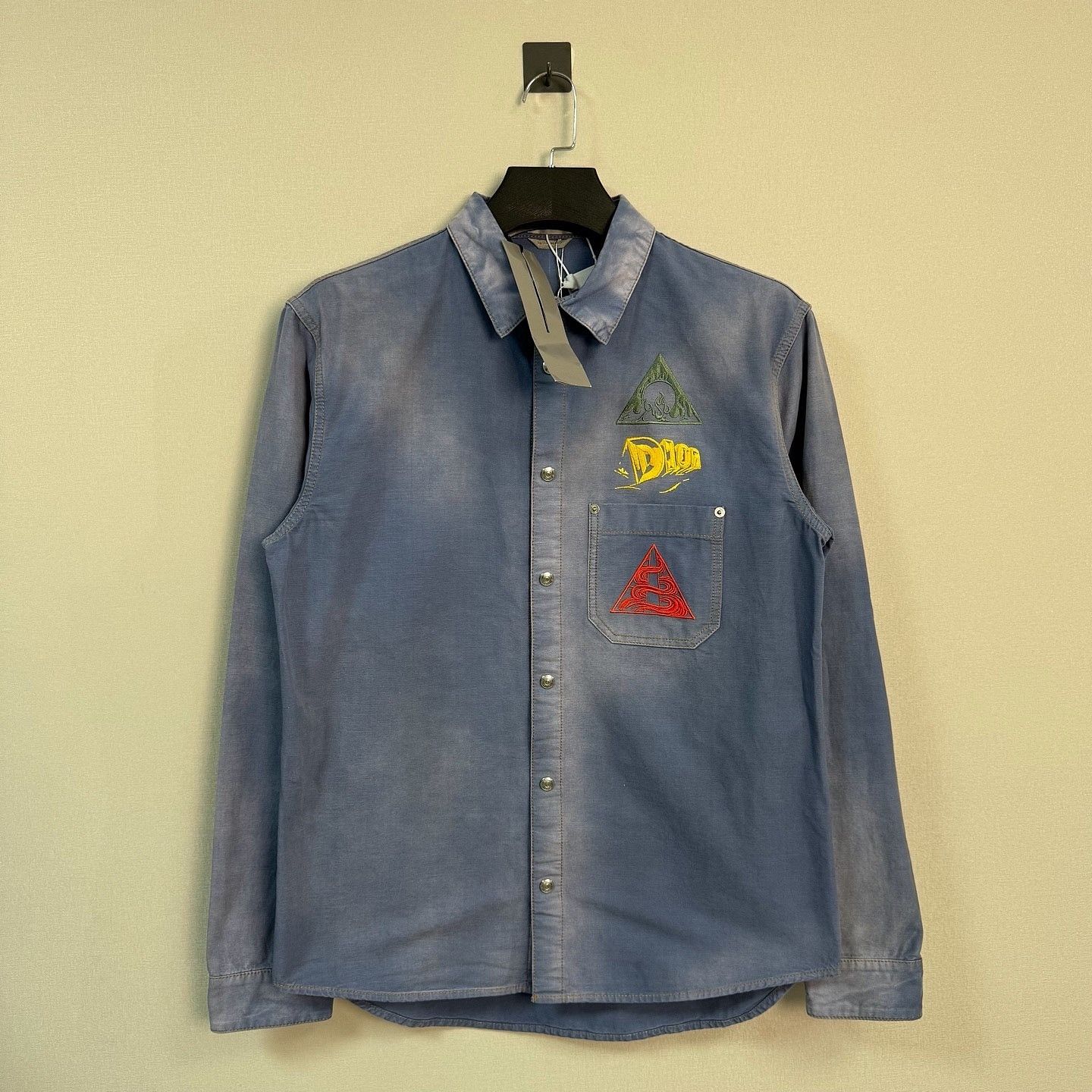 Dior DIOR Embroidered Patch Shirt Size S Size US S / EU 44-46 / 1 - 6 Thumbnail