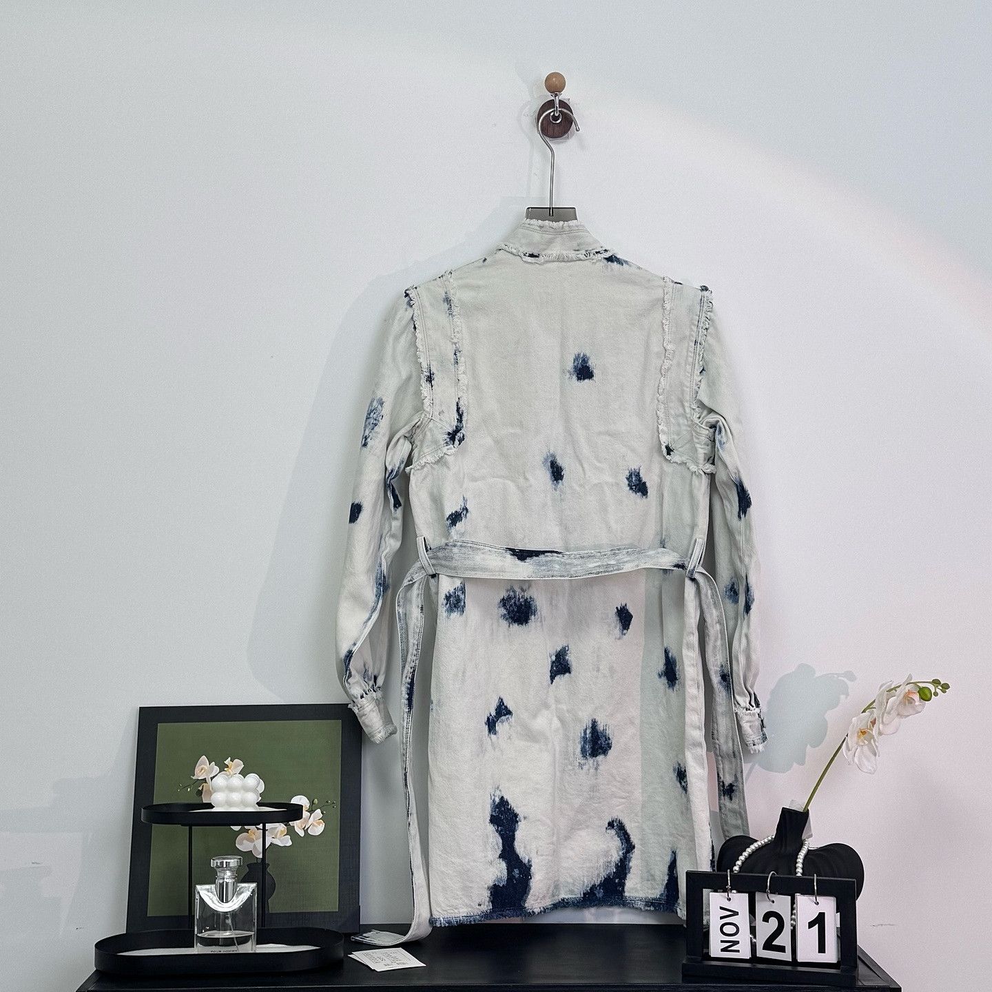 Dior Dior Tie-Dye Denim Mini Dress Size 36 Size XS / US 0-2 / IT 36-38 - 2 Thumbnail