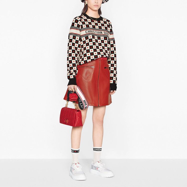 Dior Dior Checkered Heart Knit Sweater Size 38 Size XS / US 0-2 / IT 36-38 - 7 Thumbnail
