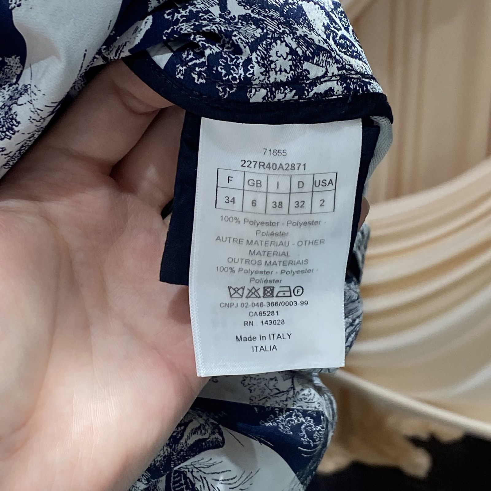 Dior Dior Toile de Jouy Hooded Mini Dress Size FR 34 Size XS / US 0-2 / IT 36-38 - 4 Thumbnail
