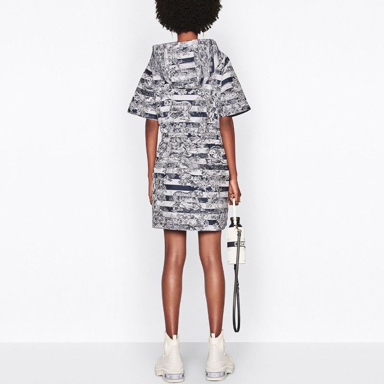 Dior Dior Toile de Jouy Hooded Mini Dress Size FR 34 Size XS / US 0-2 / IT 36-38 - 7 Thumbnail
