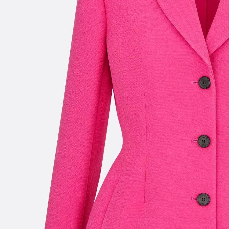 Dior Christian Dior Wool Silk Blazer Pink Size 36 Size XS / US 0-2 / IT 36-38 - 13 Thumbnail