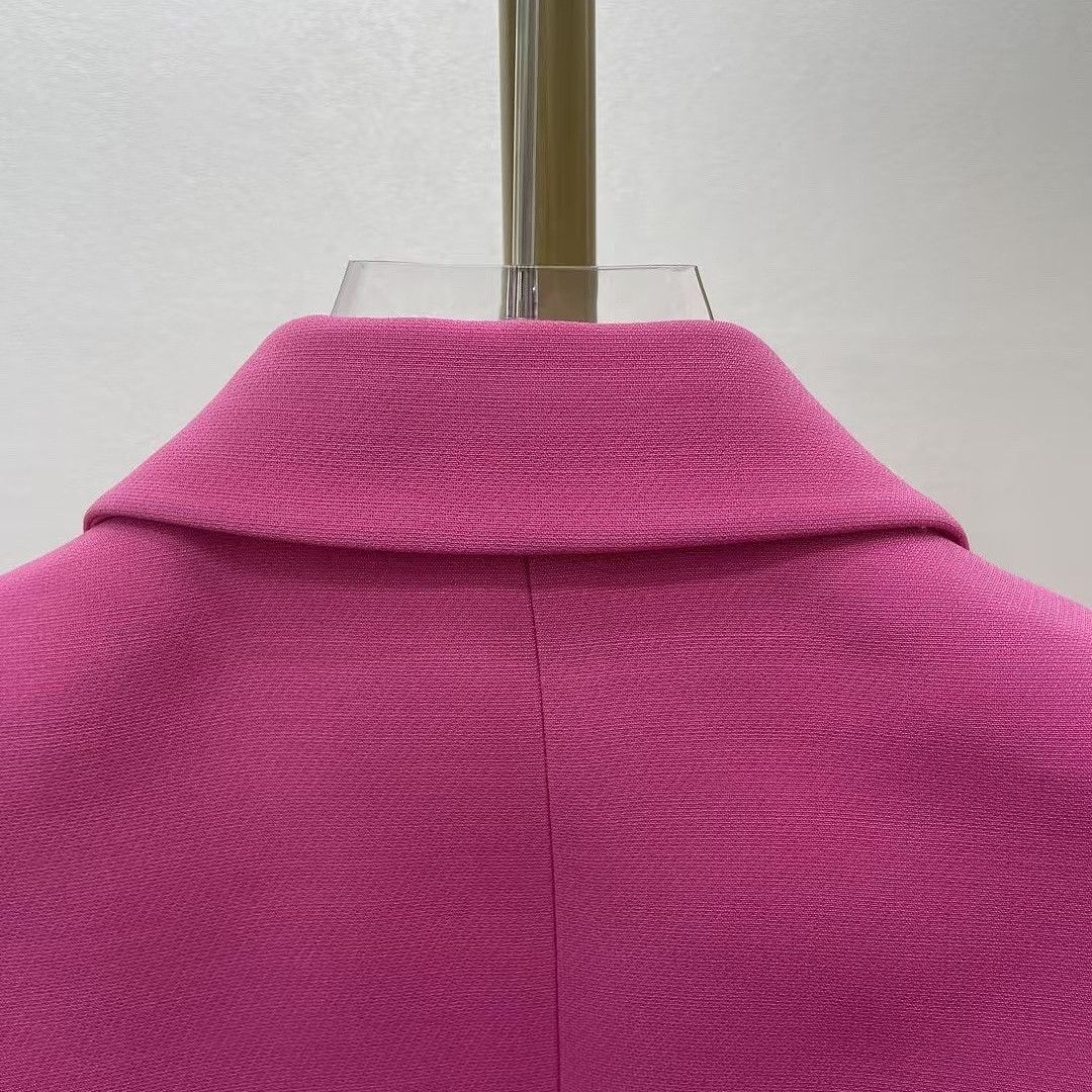 Dior Christian Dior Wool Silk Blazer Pink Size 36 Size XS / US 0-2 / IT 36-38 - 5 Thumbnail