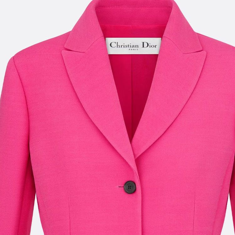 Dior Christian Dior Wool Silk Blazer Pink Size 36 Size XS / US 0-2 / IT 36-38 - 12 Thumbnail