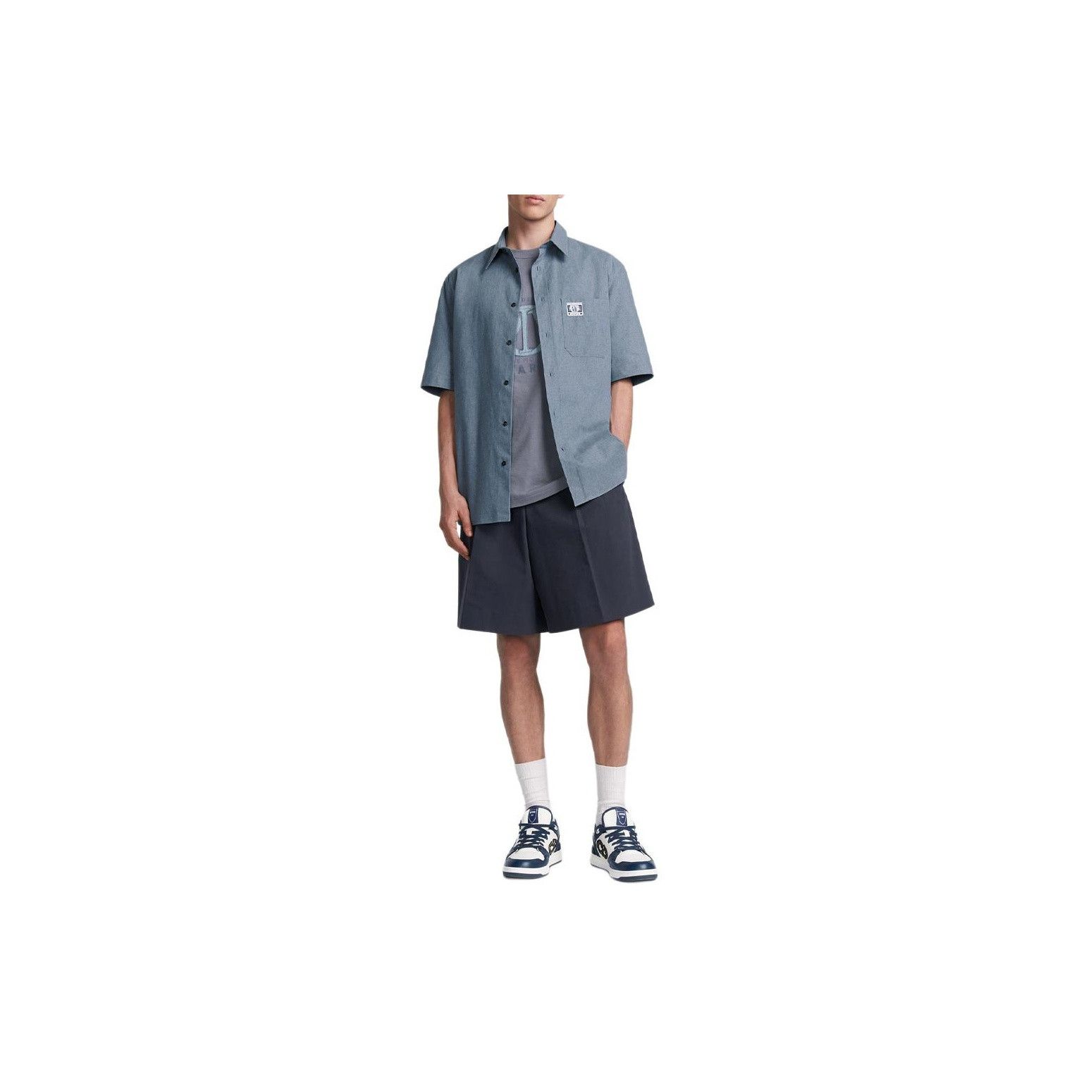 Dior Dior Logo Patch Short Sleeve Shirt Size L Size US L / EU 52-54 / 3 - 7 Thumbnail