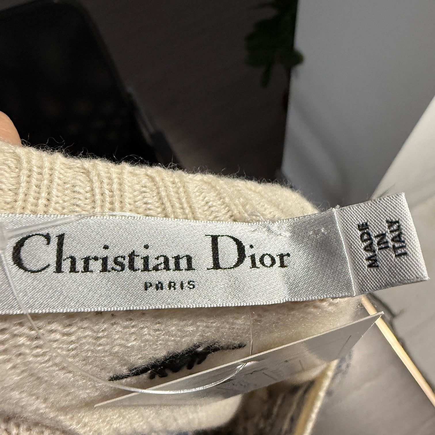 Dior Dior Cashmere Embroidered Sweater White Size FR 40 Size M / US 6-8 / IT 42-44 - 3 Thumbnail