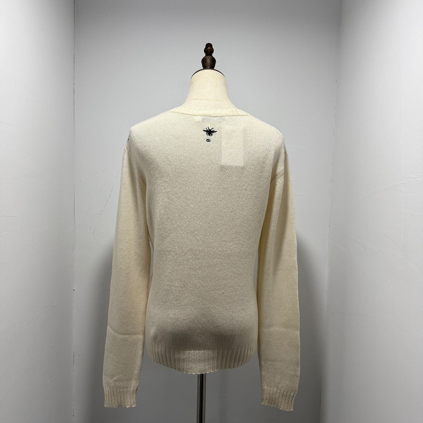 Dior Dior Cashmere Embroidered Sweater White Size FR 40 Size M / US 6-8 / IT 42-44 - 2 Thumbnail