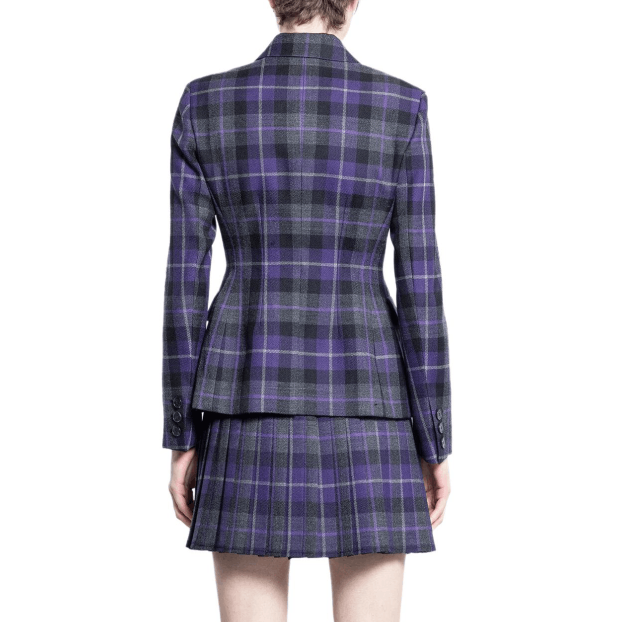 Dior Dior Purple Plaid Virgin Wool Blazer Size 38 Size S / US 4 / IT 40 - 9 Thumbnail