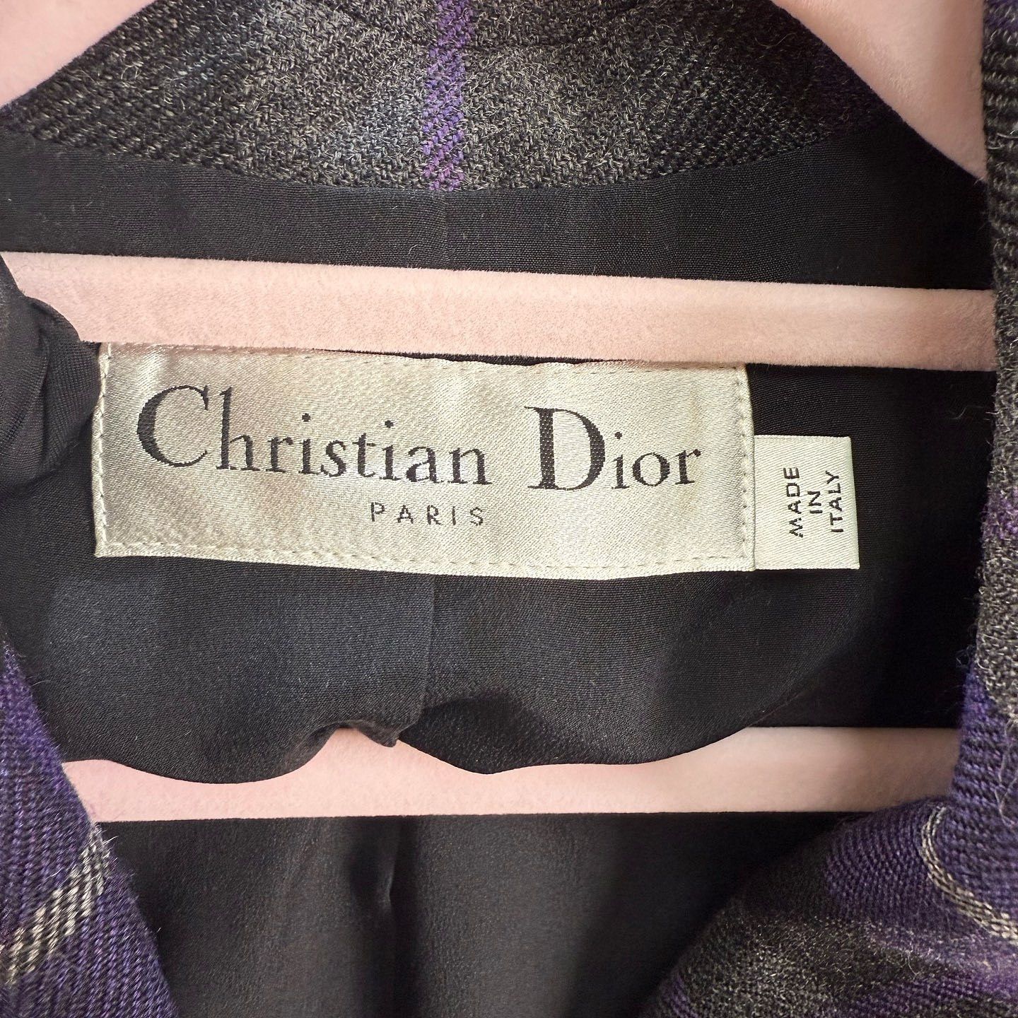 Dior Dior Purple Plaid Virgin Wool Blazer Size 38 Size S / US 4 / IT 40 - 3 Thumbnail