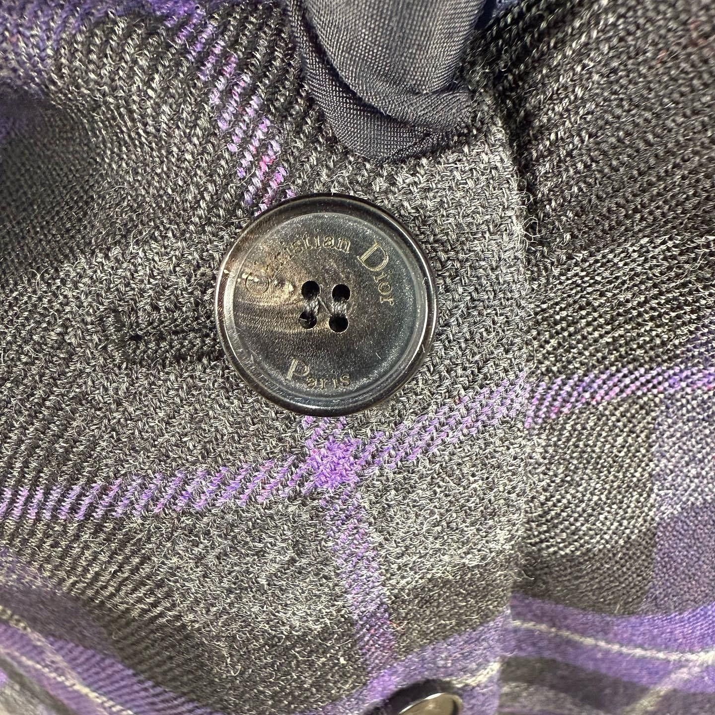 Dior Dior Purple Plaid Virgin Wool Blazer Size 38 Size S / US 4 / IT 40 - 5 Thumbnail