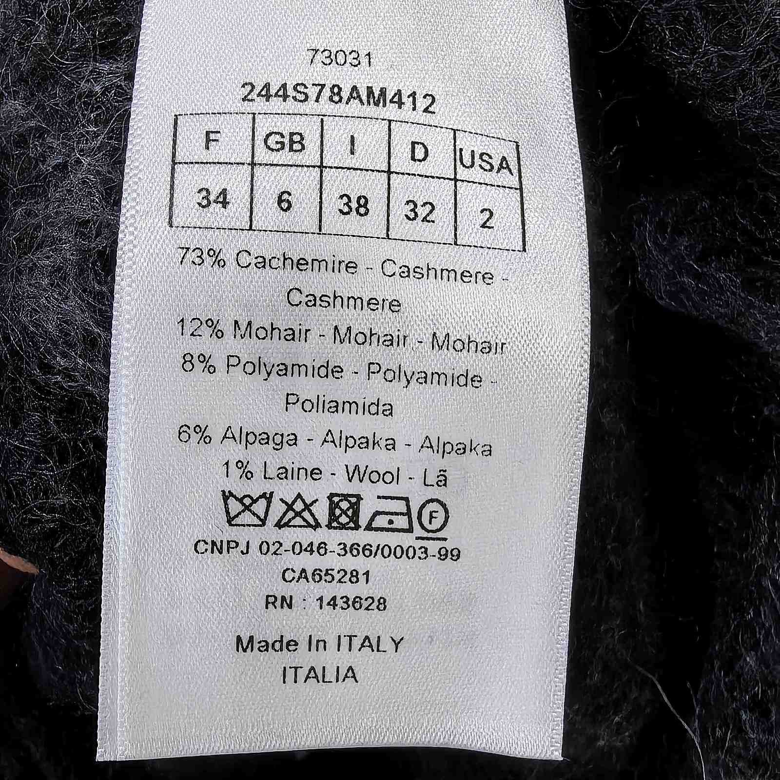 Dior Dior Openwork Cashmere Blend Sweater Size FR 34 Size XS / US 0-2 / IT 36-38 - 4 Thumbnail