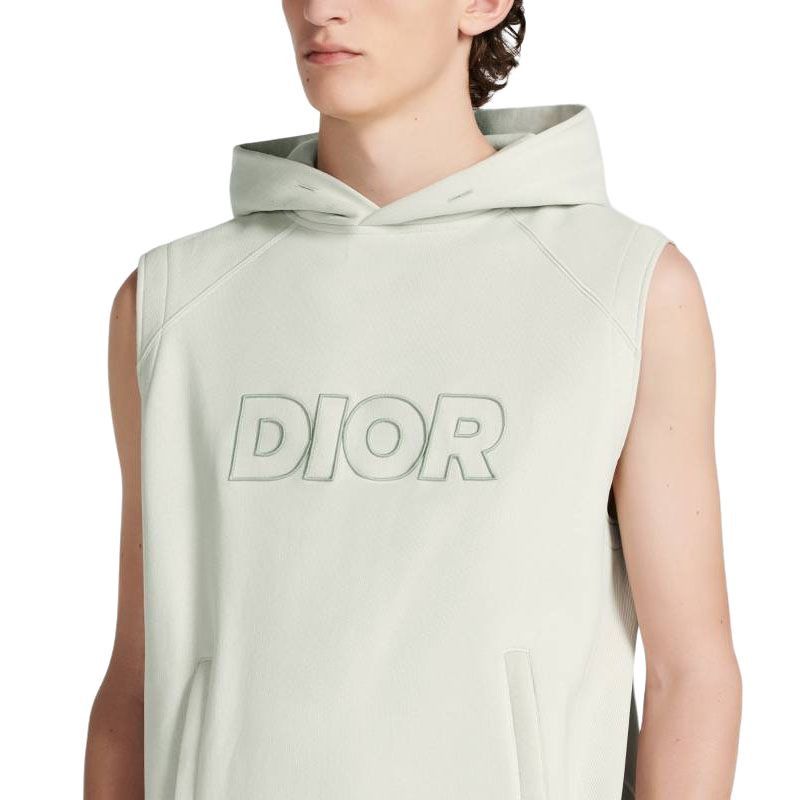 Dior Dior Logo Embroidery Sleeveless Hoodie XL Size US XL / EU 56 / 4 - 10 Thumbnail