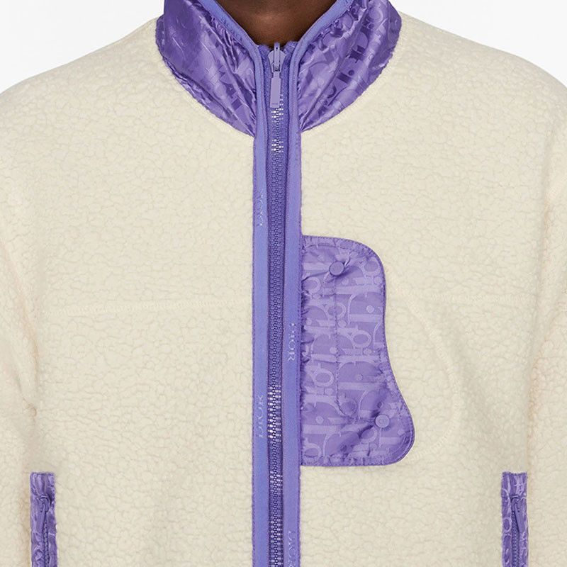 Dior Dior Oblique Reversible Fleece Jacket Size M Size US M / EU 48-50 / 2 - 8 Thumbnail