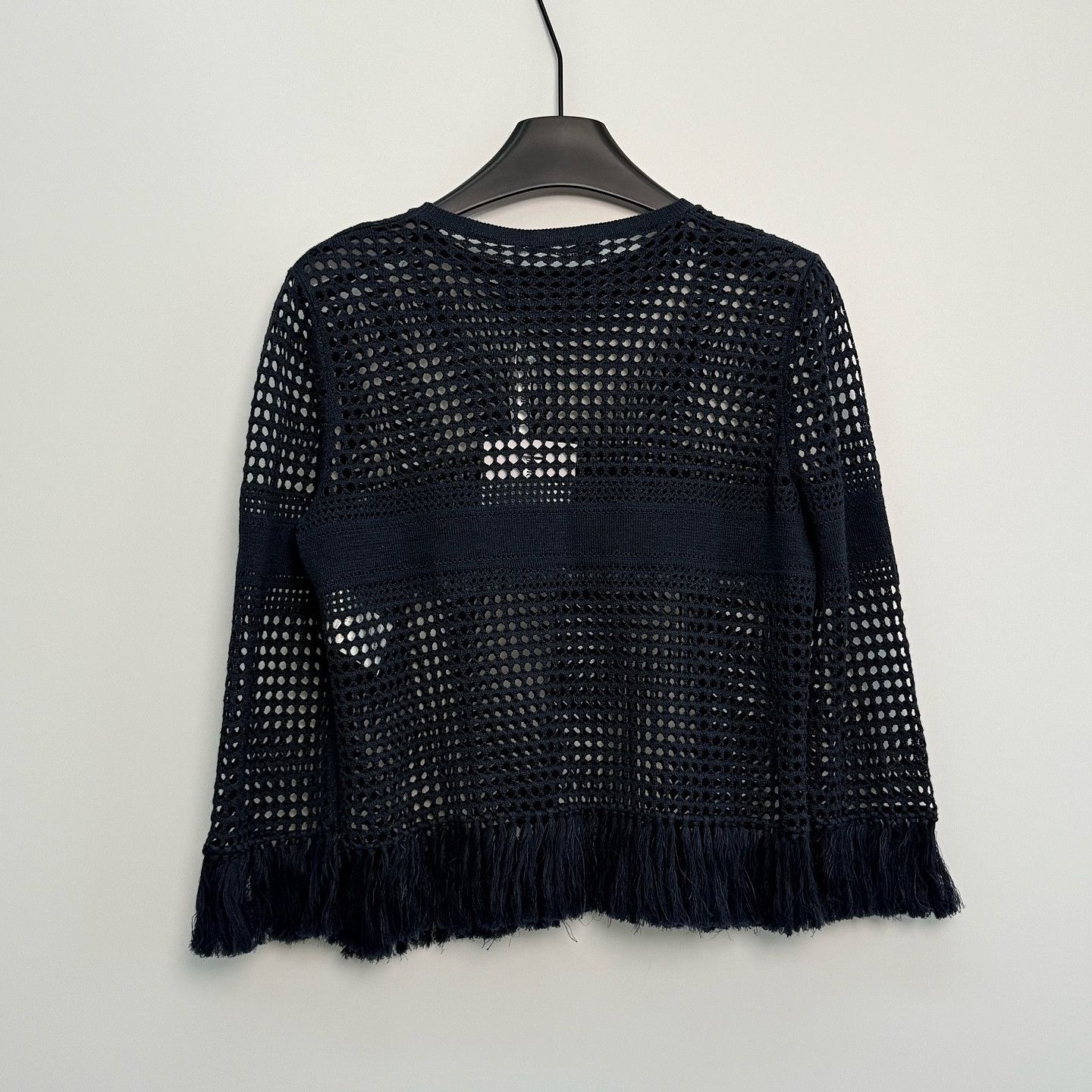 Dior Christian Dior Open Knit Tassel Sweater Size 36 Size XS / US 0-2 / IT 36-38 - 2 Thumbnail