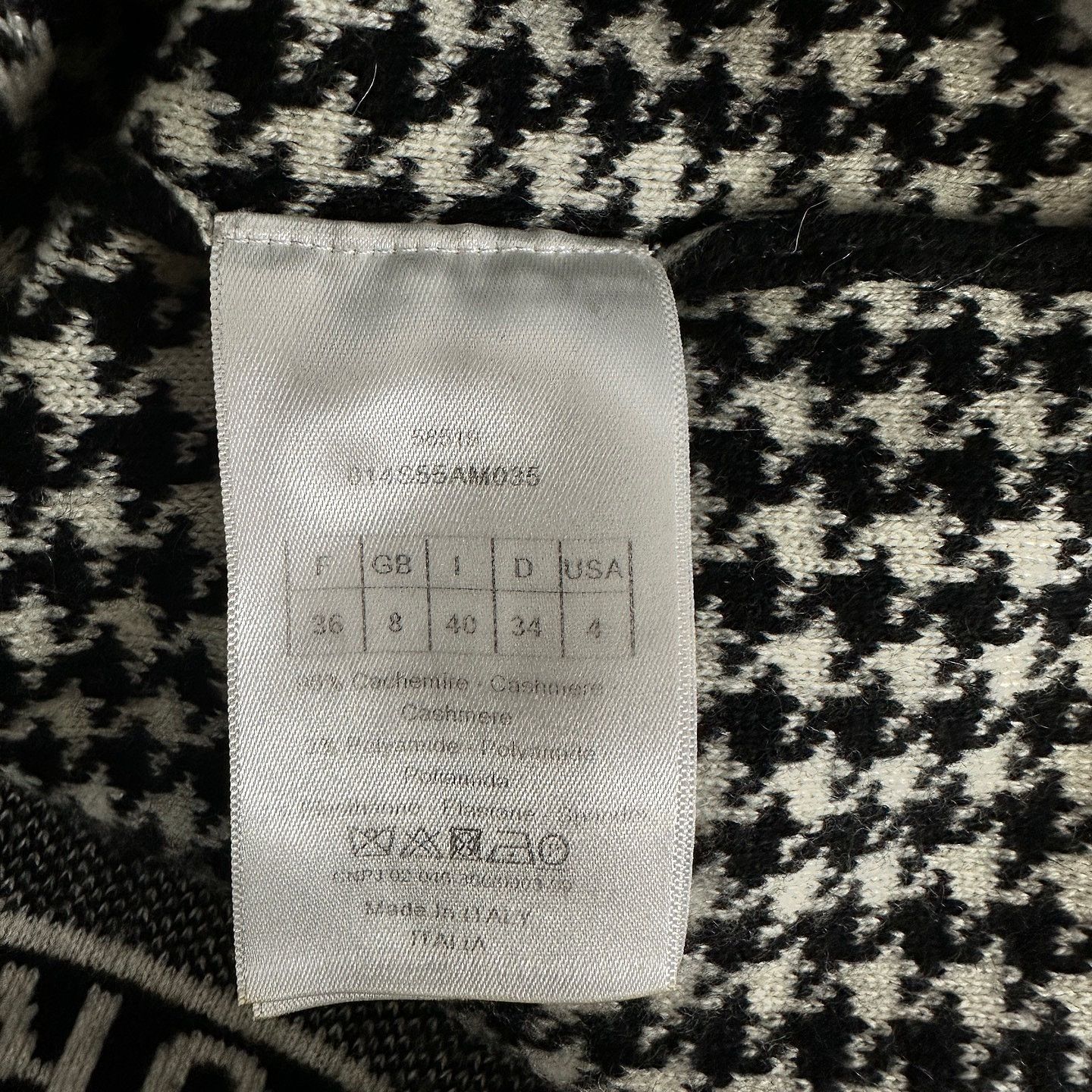 Dior Dior Houndstooth Sweater Size 36 Size XS / US 0-2 / IT 36-38 - 4 Thumbnail