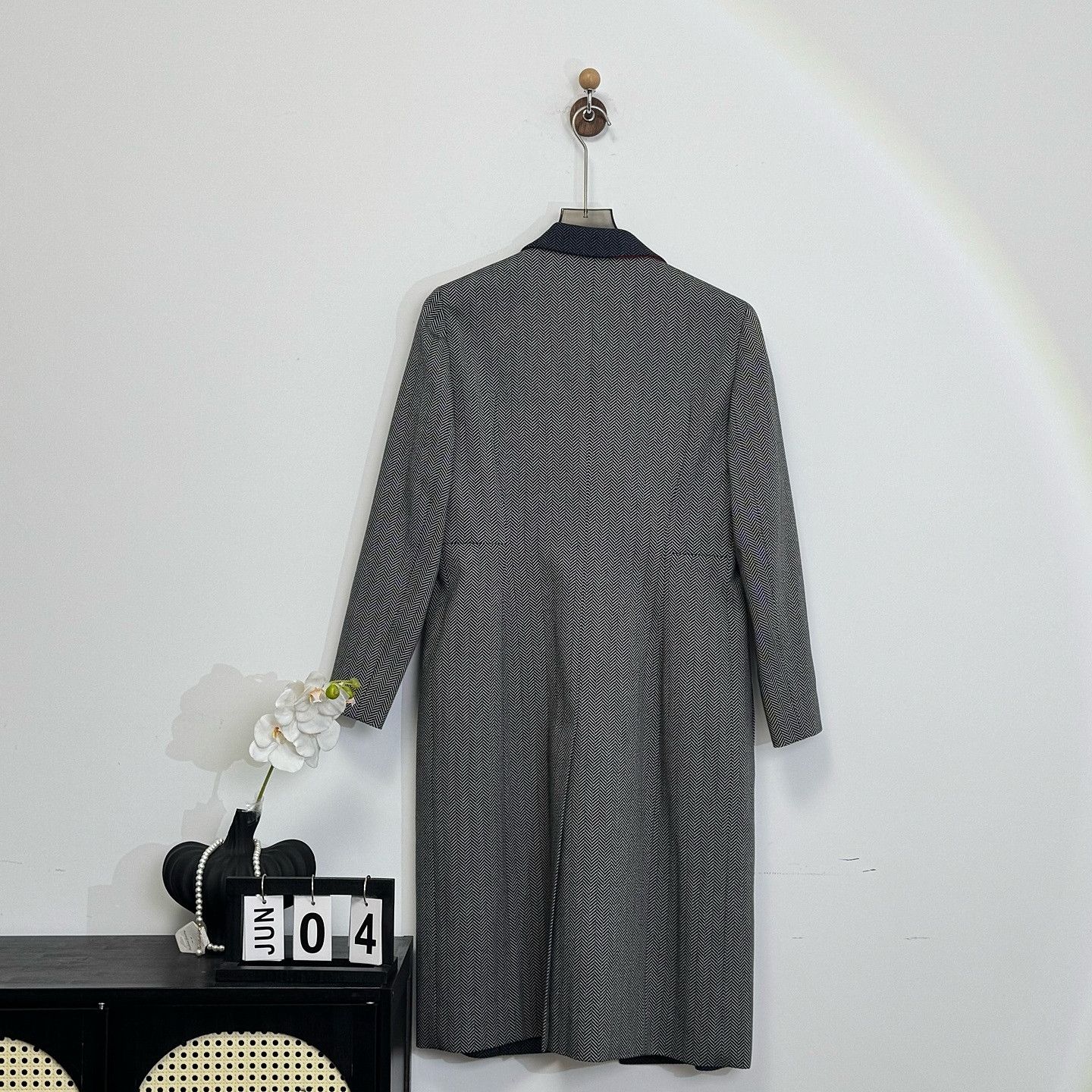 Dior Christian Dior Herringbone Coat FR 42 Size M / US 6-8 / IT 42-44 - 2 Thumbnail