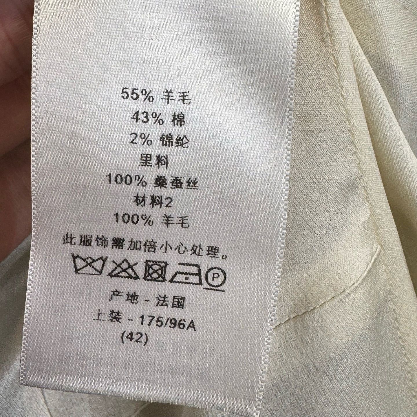 Dior Christian Dior Herringbone Coat FR 42 Size M / US 6-8 / IT 42-44 - 4 Thumbnail