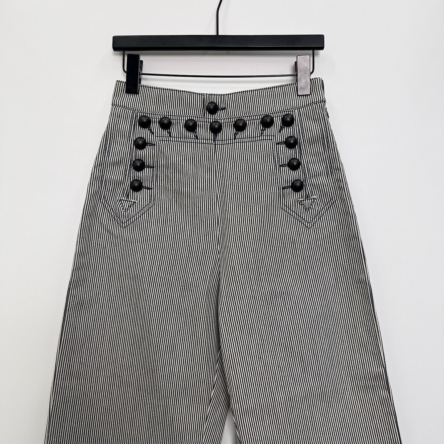 Dior Dior Striped High-Waist Pants Size 36 Size 26" / US 2 / IT 38 - 6 Thumbnail